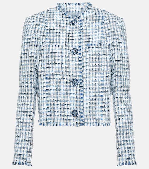 Etro Checked boucl√É¬© jacket