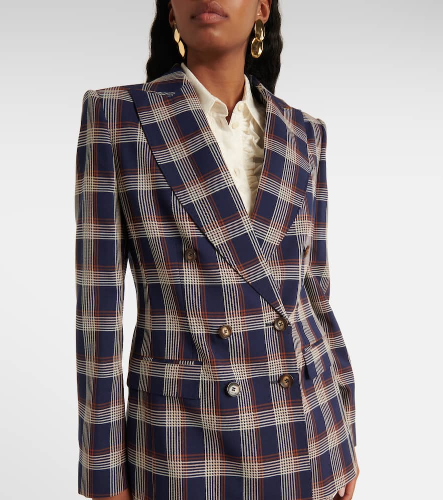 Etro Checked wool blazer