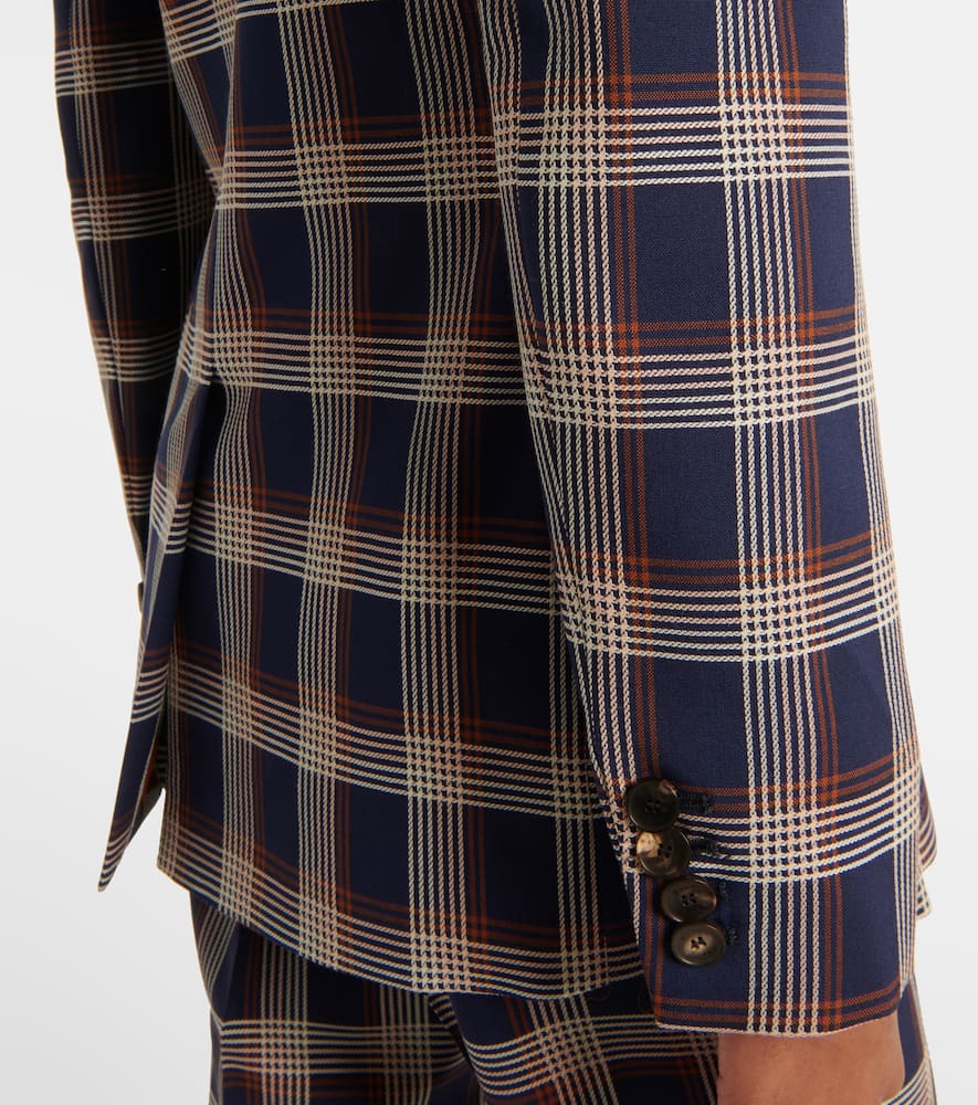 Etro Checked wool blazer
