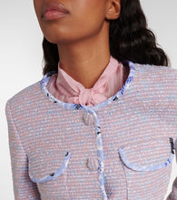 Etro Checked wool-blend tweed jacket