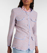 Etro Checked wool-blend tweed jacket