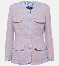 Etro Checked wool-blend tweed jacket