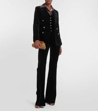 Etro Double-breasted velvet blazer
