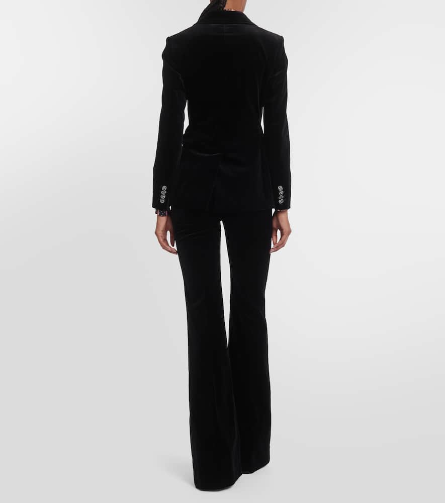 Etro Double-breasted velvet blazer