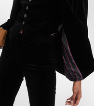 Etro Double-breasted velvet blazer