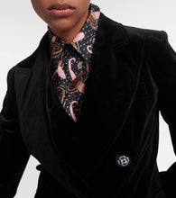 Etro Double-breasted velvet blazer