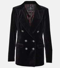 Etro Double-breasted velvet blazer