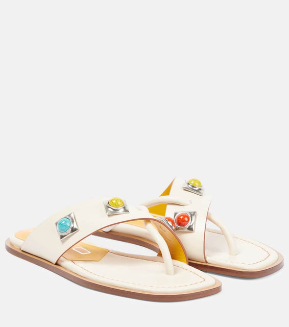 Etro Embellished leather sandals