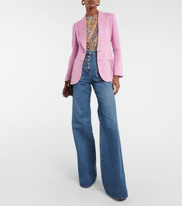 Etro Embroidered wool-blend blazer