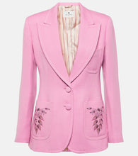 Etro Embroidered wool-blend blazer