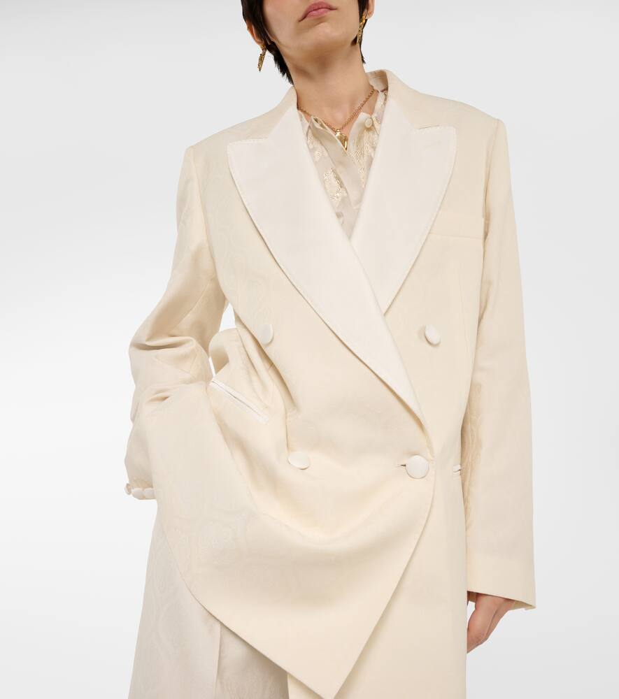 Etro Floral cotton and wool jacquard blazer