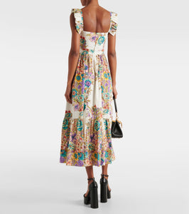 Etro Floral cotton poplin maxi dress