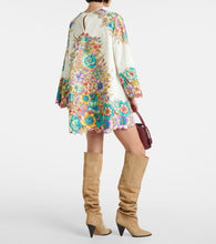 Etro Floral cotton poplin minidress