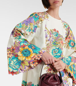 Etro Floral cotton poplin minidress