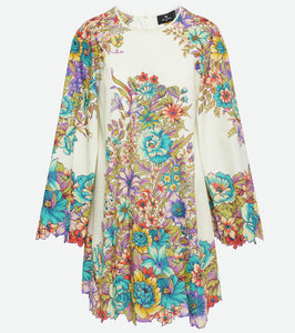 Etro Floral cotton poplin minidress