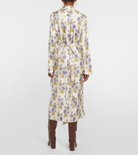 Etro Floral silk-blend twill midi wrap dress