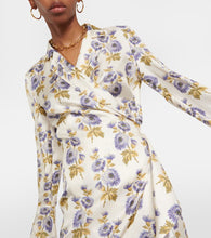 Etro Floral silk-blend twill midi wrap dress