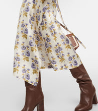 Etro Floral silk-blend twill midi wrap dress