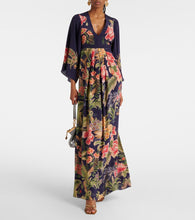 Etro Floral silk  de chine maxi dress