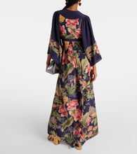 Etro Floral silk  de chine maxi dress