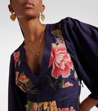 Etro Floral silk  de chine maxi dress
