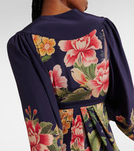 Etro Floral silk  de chine maxi dress
