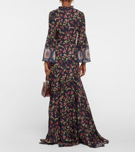 Etro Floral silk gown