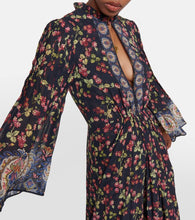Etro Floral silk gown