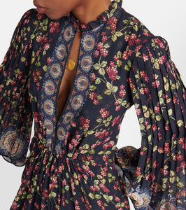 Etro Floral silk gown
