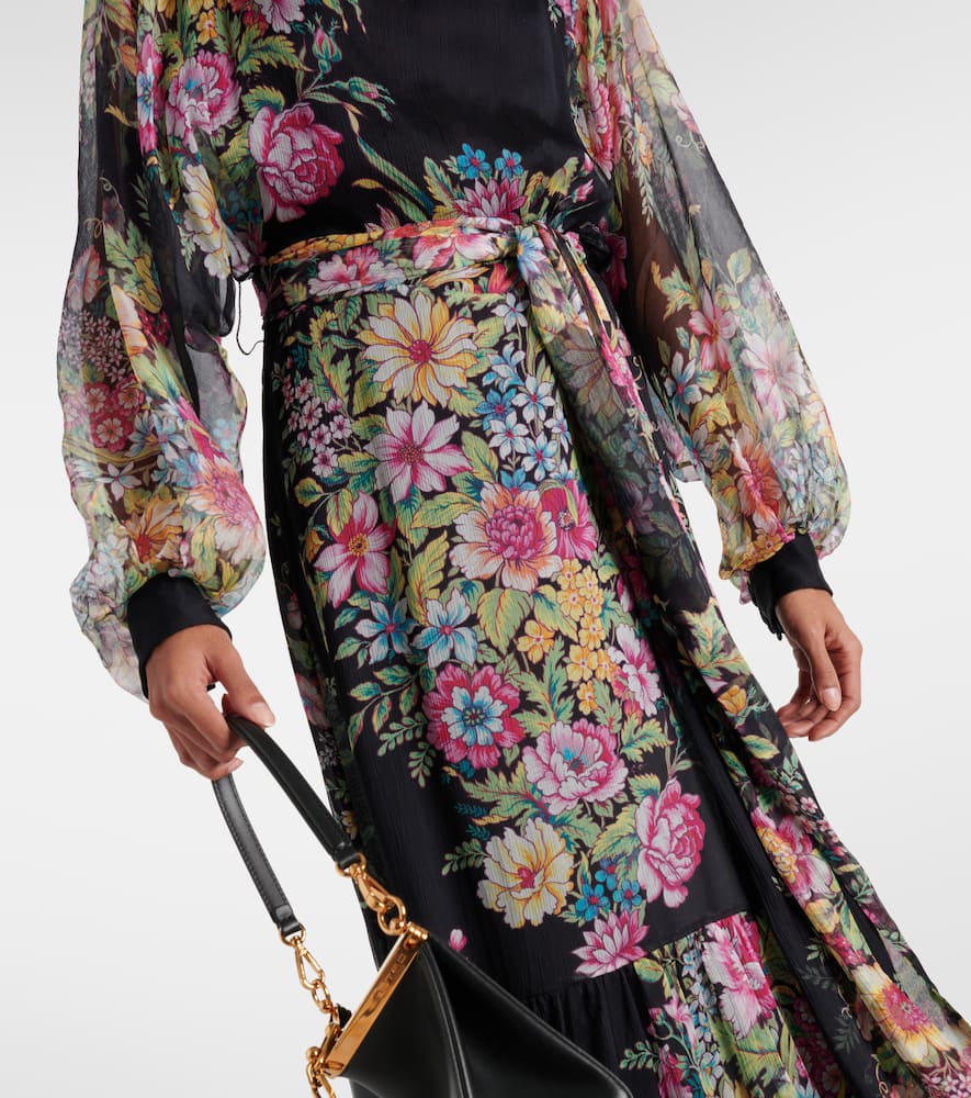 Etro Floral silk gown