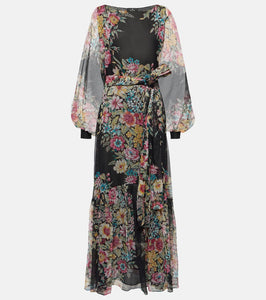 Etro Floral silk gown