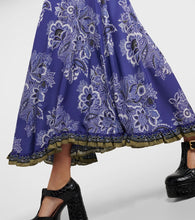 Etro Floral silk maxi skirt