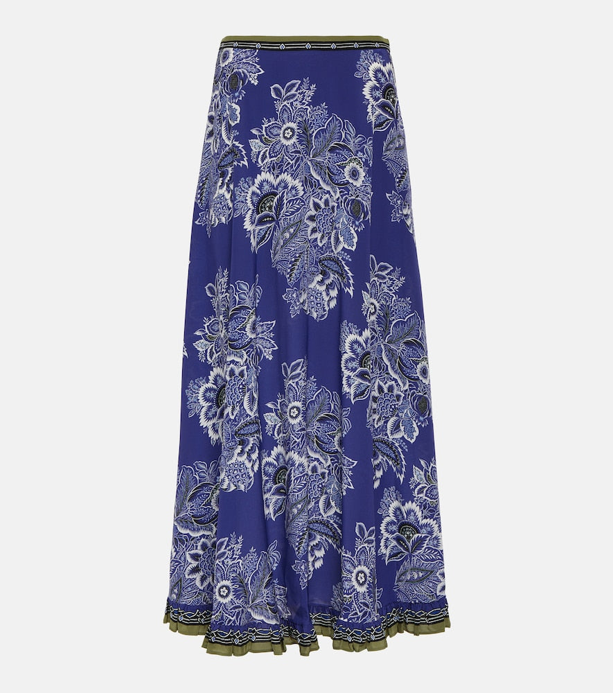 Etro Floral silk maxi skirt - Etro Floral 真丝长裙