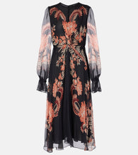 Etro Floral silk midi dress. Etro Floral 真丝中长连衣裙