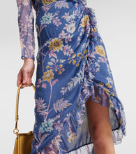Etro Floral silk wrap dress