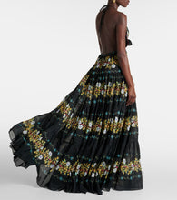 Etro Floral tiered cotton gown