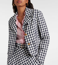 Etro Gingham cropped blazer