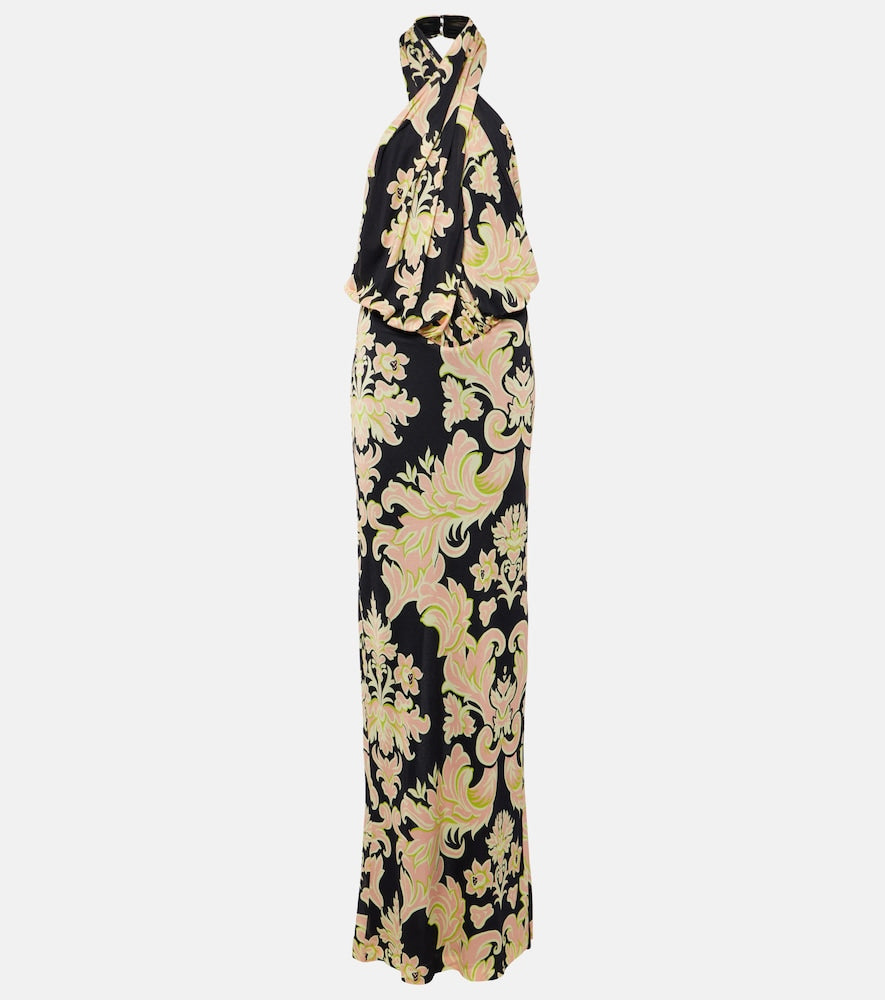 Etro Halterneck printed maxi dress. Etro 露背印花长裙