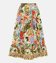 Etro High-rise floral cotton midi skirt - Etro 高腰印花棉质中长裙