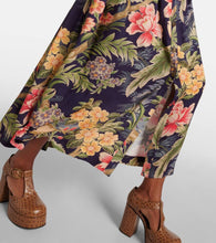 Etro Jersey and fil coup√É¬© jacquard maxi dress