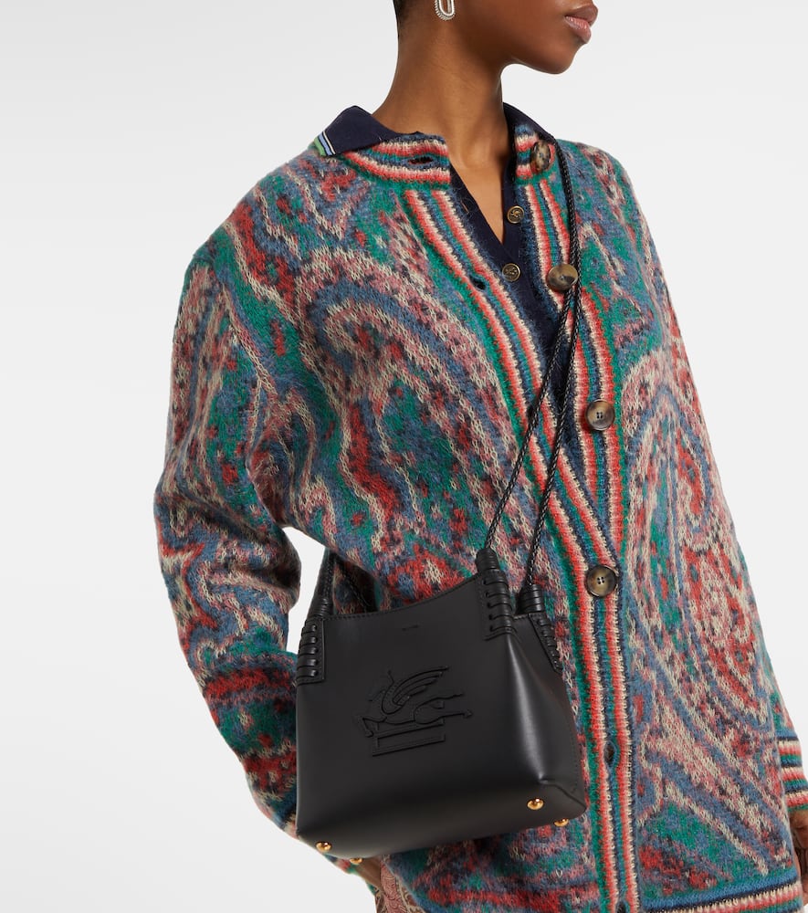 Etro Libra Pegaso Mini leather tote bag