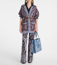 Etro Love Trotter Medium jacquard denim shopper