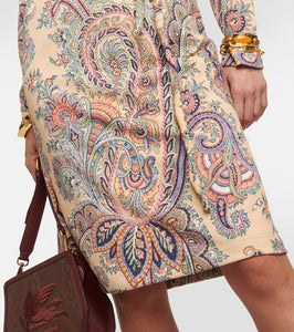 Etro Paisley belted minidress