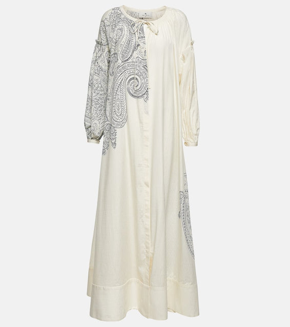 Etro Paisley cotton and silk kaftan