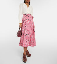 Etro Paisley cotton and silk maxi skirt