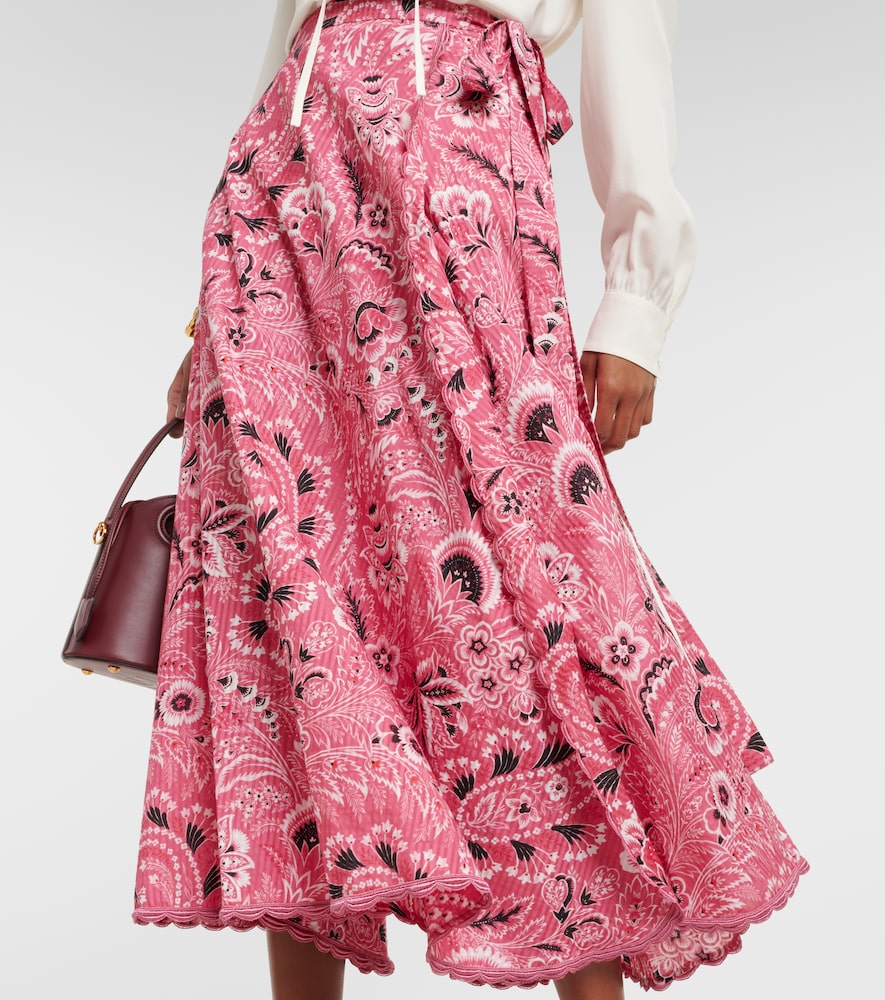 Etro Paisley cotton and silk maxi skirt