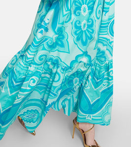 Etro Paisley cotton-blend midi dress