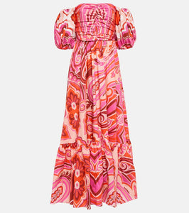 Etro Paisley cotton-blend midi dress