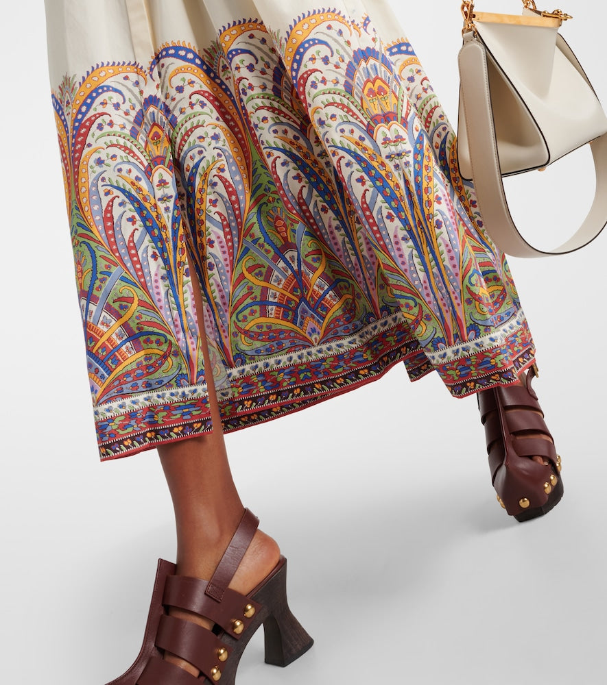 Etro Paisley cotton poplin shirt dress