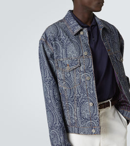 Etro Paisley denim jacket